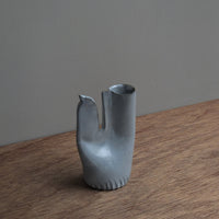 鶏の一輪挿し・白ツヤ|teto ceramics 石井啓一
