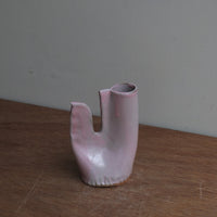 鶏の一輪挿し・ピンク|teto ceramics 石井啓一