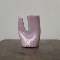 鶏の一輪挿し・ピンク|teto ceramics 石井啓一