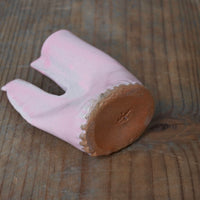 鶏の一輪挿し・ピンク|teto ceramics 石井啓一