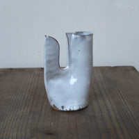 鶏の一輪挿し・白|teto ceramics 石井啓一