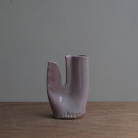 鶏の一輪挿し・ピンク｜teto ceramics 石井啓一