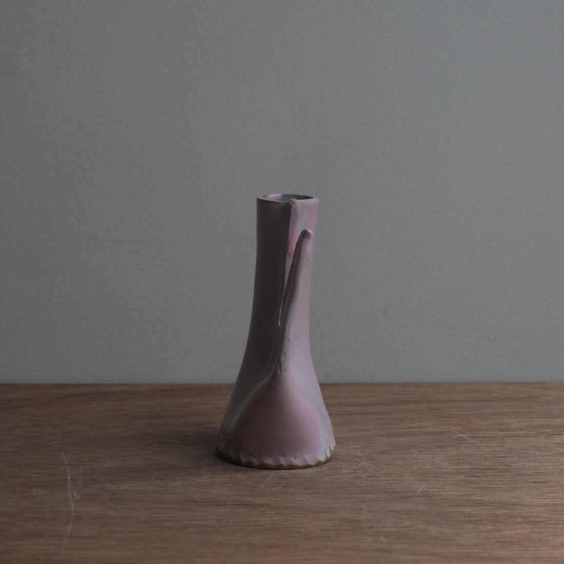 鶏の一輪挿し・ピンク｜teto ceramics 石井啓一