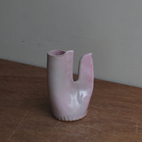 鶏の一輪挿し・ピンク｜teto ceramics 石井啓一
