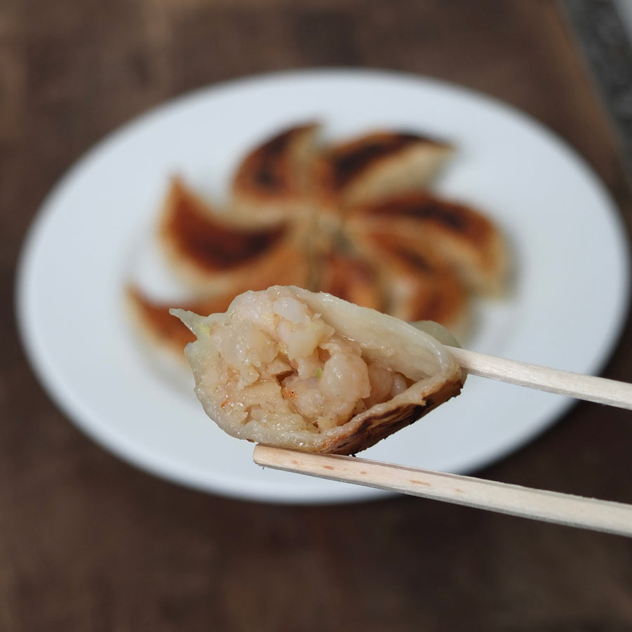 餃子のかわしも｜海老の焼き餃子 10個入