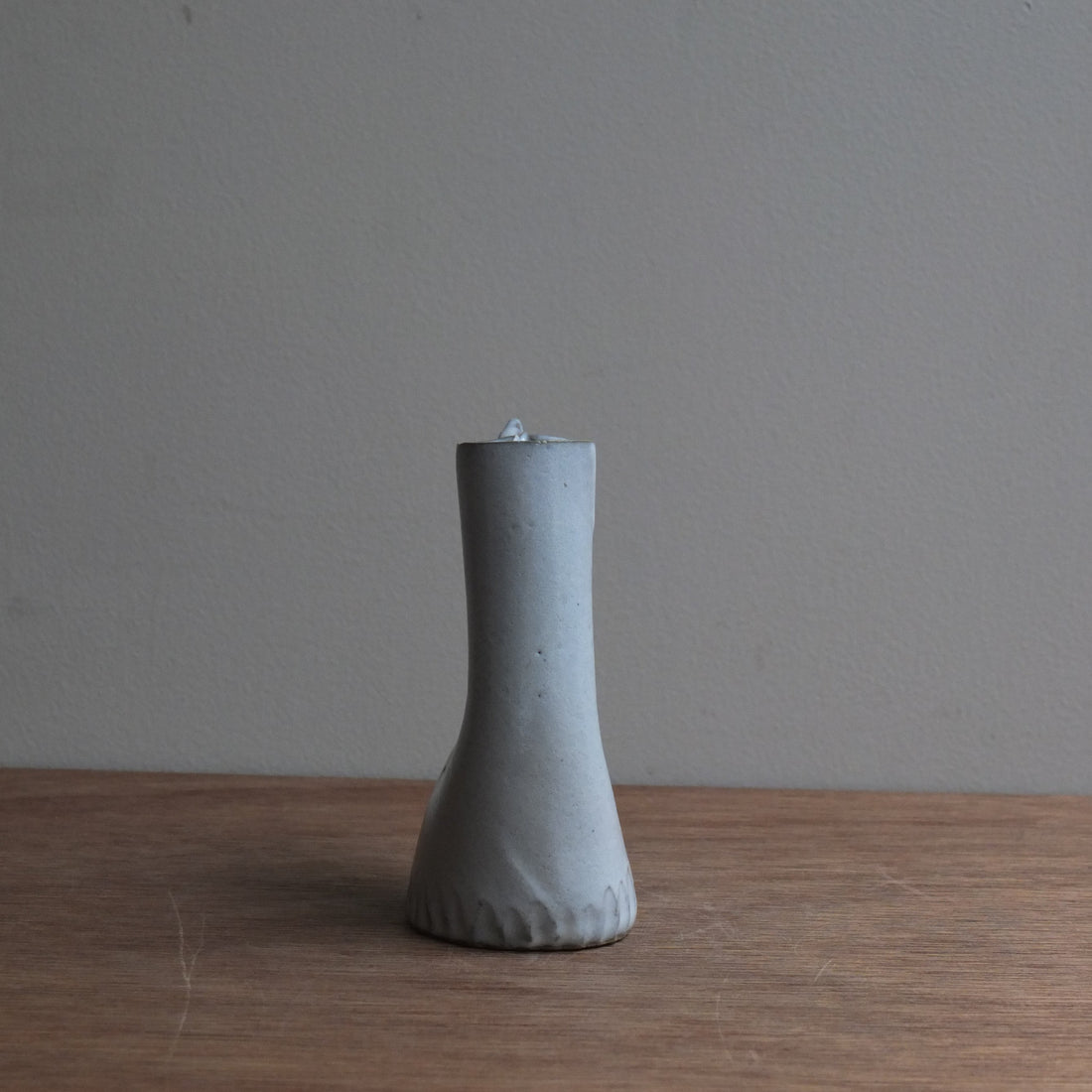 鶏の一輪挿し・白ツヤ｜teto ceramics 石井啓一